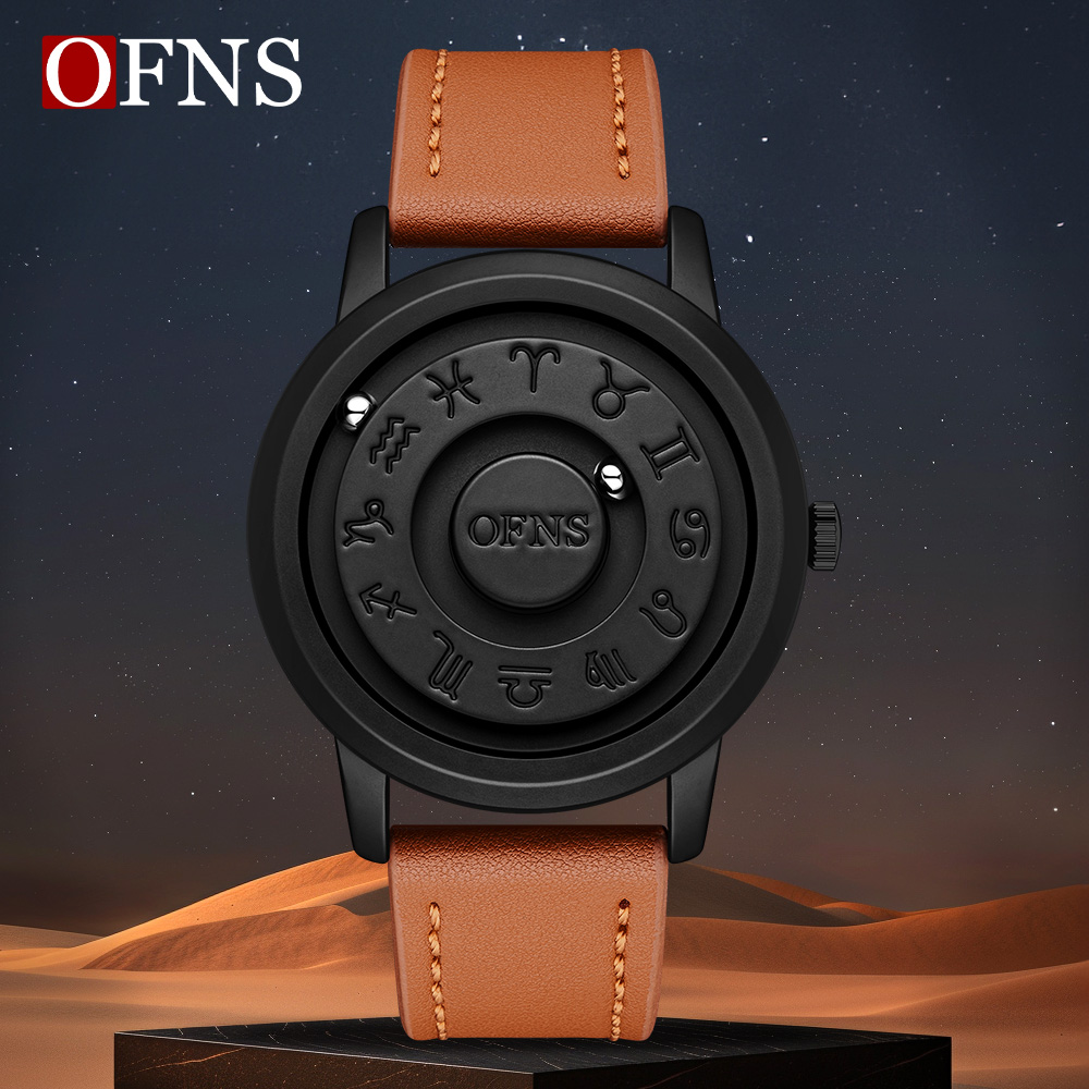 Luxury Watch Shop - นาฬิกาควอตซ์ผู้ชายสุดหรู OFNS รุ่นใหม่ 1553 กันน้ำ หน้าปัดเลขโรมัน