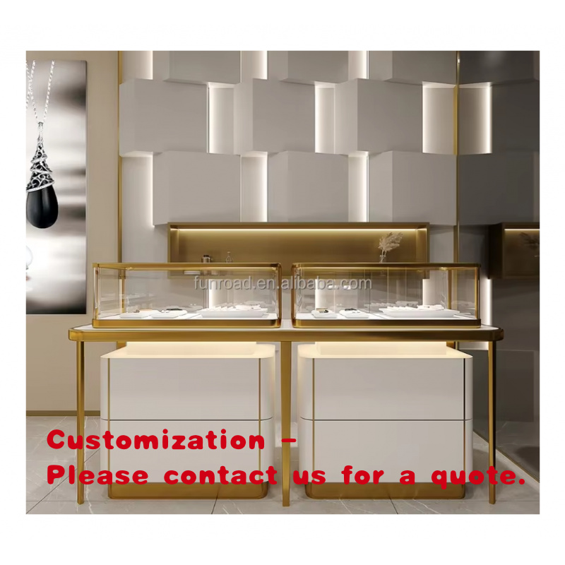 Luxury Watch Shop - ร้านขายนาฬิกาและเครื่องประดับหรูหรา ตู้โชว์กระจกสแตนเลส ตู้โชว์เครื่องประดับ เคาน์เตอร์แสดงเครื่องประดับ