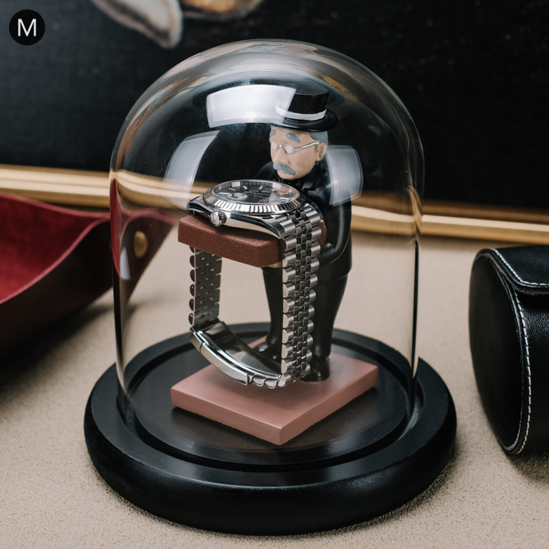Luxury Watch Storage - ตารางนาฬิกาวินเทจผู้ถือกรณีนาฬิกาแฟชั่นผู้ถือขาตั้ง Mechanical เก็บนาฬิกา Plexiglass ของขวัญ