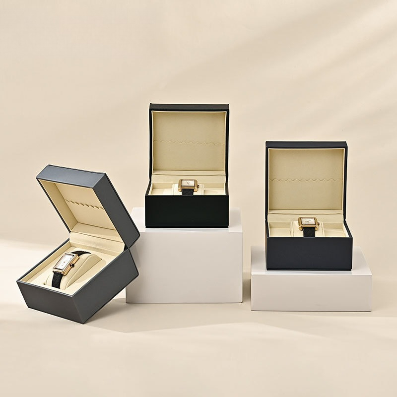 Luxury Watch Grade - กล่องนาฬิกาหรูหรา หนัง PU กล่องโชว์และเก็บนาฬิกาข้อมือ กล่องของขวัญคอลเลกชันนาฬิกาคุณภาพสูง
