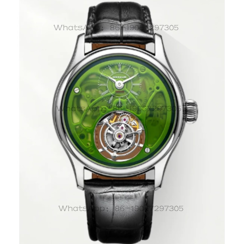 Luxury Watch Sale - นาฬิกาข้อมือผู้ชาย Skeleton รุ่น Pre-sale ดีไซน์หรูหราทันสมัย หนังแท้