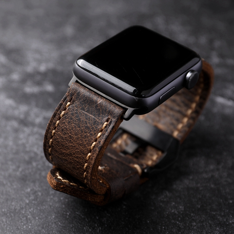 Luxury Watch Grade - สายนาฬิกาไทเทเนียมสไตล์วินเทจสุดหรูเกรดสูงสำหรับนาฬิกา Apple 8/6/7/สายหนังอัลตร้า49มม. 45มม.
