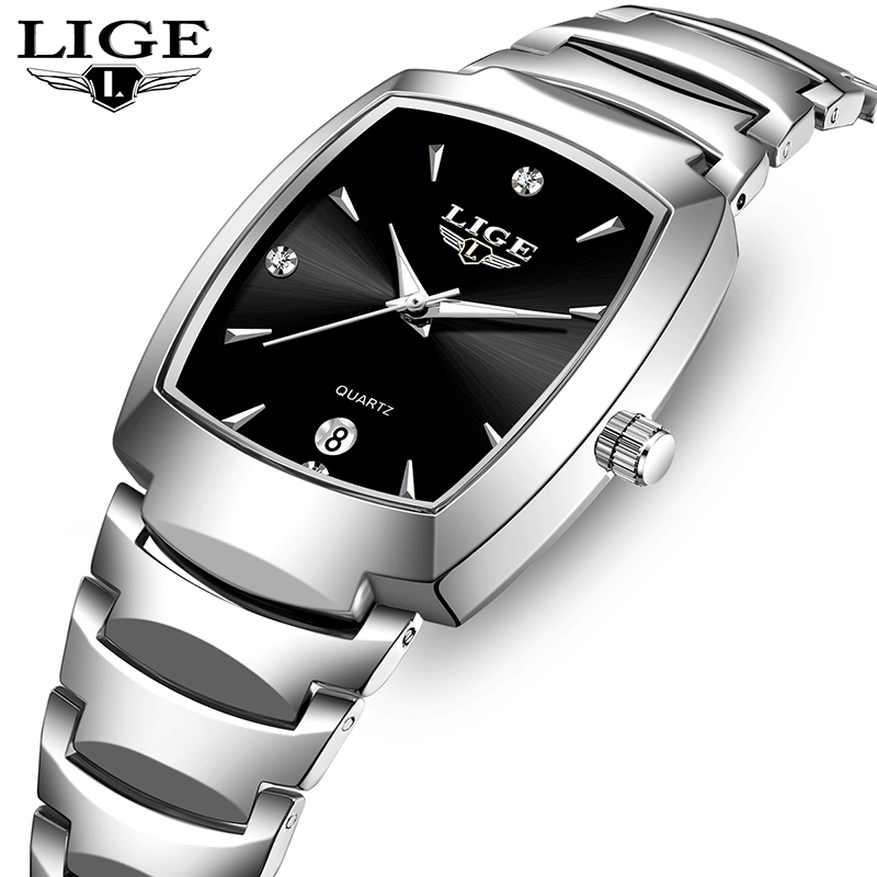 Luxury Watch - LIGE นาฬิกาผู้หญิงธุรกิจหรูหราสุภาพสตรีนาฬิกาหญิงนาฬิกากันน้ําแฟชั่นควอตซ์นาฬิกาเรียบง่ายสําหรับ Wome montre femme +