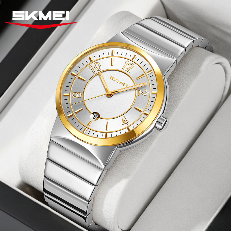Luxury Watch Business - นาฬิกาข้อมือผู้ชายสายเหล็กหรูหรา รุ่น 9401 ของแท้ นาฬิกาควอตซ์ธุรกิจ กันน้ำ