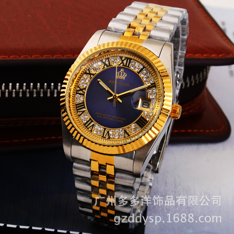Luxury Watch Magazine - 2016 Luxury HK REGINALD ยี่ห้อนาฬิกาข้อมือ Golden