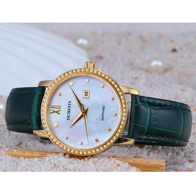 Quiet Luxury Watch - ผู้หญิง OCHSTIN นาฬิกาญี่ปุ่นควอตซ์เพชรคริสตัล Mother Of Pearl