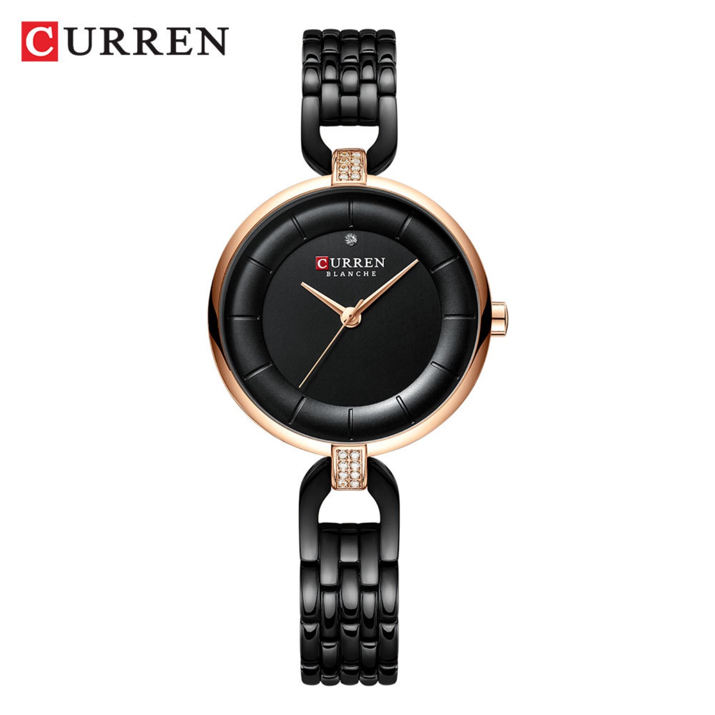Luxury Watch - นาฬิกาผู้หญิง CURREN แบรนด์หรูแฟชั่นลำลองสุภาพสตรีนาฬิกาข้อมือควอตซ์โรสโกลด์สแตนเลสสตีลนาฬิกาสำหรับสาว