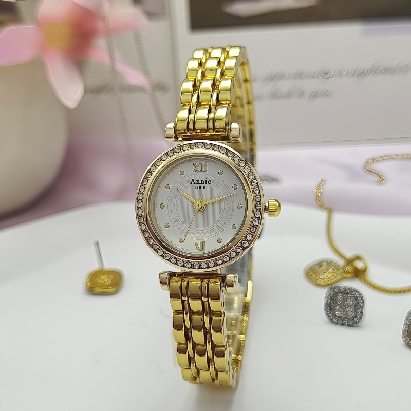 Luxury Watch Sale - ขายร้อนไรน์สโตนไดอัลนาฬิกาสำหรับผู้หญิงของขวัญหรูหราสายเหล็กนาฬิกาข้อมือควอตซ์ย้อนยุคนาฬิกานักเรียนเรโลเยส พารา มูเฮร์