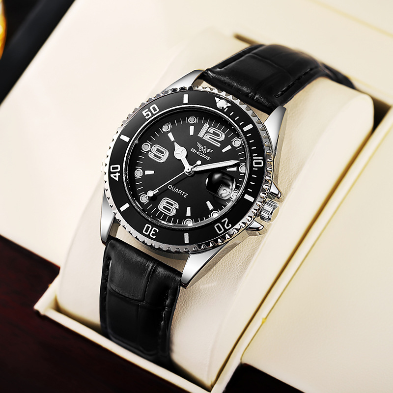 Luxury Watch Holder For Men - นาฬิกาข้อมือผู้ชายแบรนด์ดังรุ่นใหม่ หรูหรา สำหรับนักธุรกิจ กันน้ำ นาฬิกาควอตซ์ สายหนัง