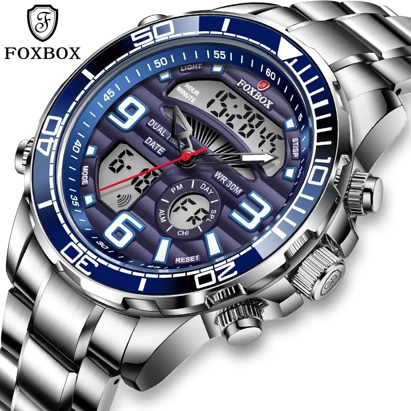 Luxury Watch All Brands - 2024นาฬิกาดิจิตอลสำหรับผู้ชายแบรนด์หรูชั้นนำนาฬิกาข้อมือควอตซ์แนวสปอร์ตสุดหรูสำหรับผู้ชายนาฬิกา + กล่องเหล็กกันน้ำ