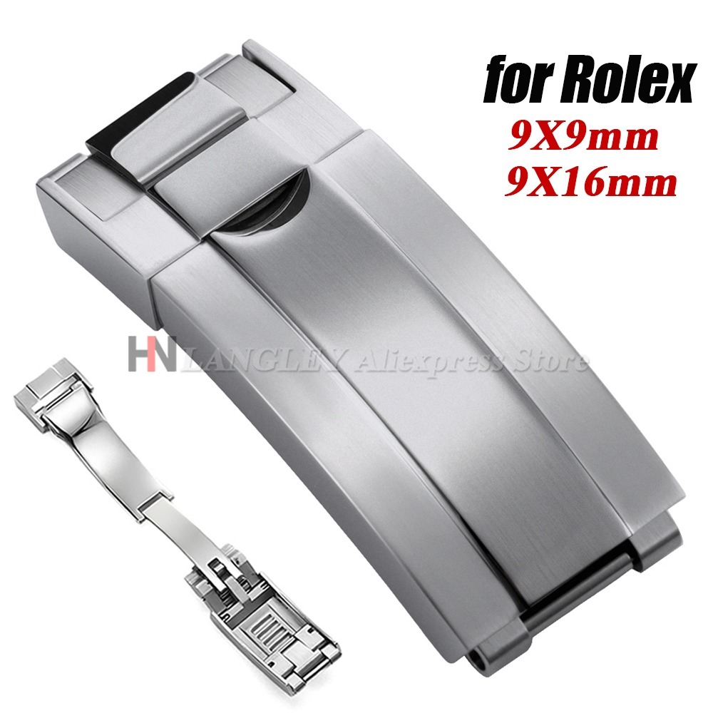 Luxury Watch News - 9x9 มม.316L สแตนเลสสตีลความปลอดภัยนาฬิกาหัวเข็มขัด 9x16 มม.สําหรับ Rolex