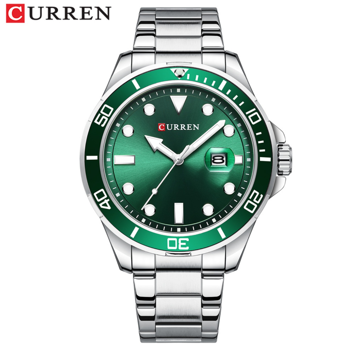 CURREN ซีรีส์น้ำเขียวกรีนวอเตอ - Luxury Watch All Brands บทวิจารณ์และราคา