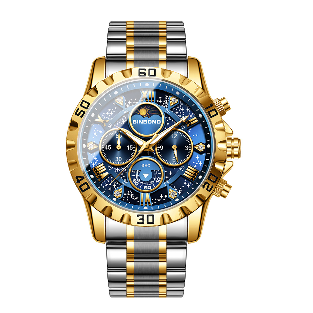 นาฬิกาข้อมือผู้ชายปี 2026 ดีไซ - Moonphase Complication Watch บทวิจารณ์และราคา