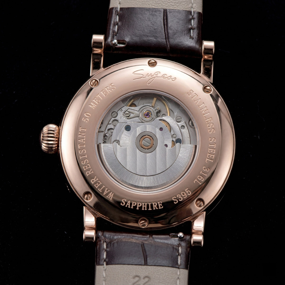 SUGESS นาฬิกาข้อมือผู้ชาย, นาฬ - Moonphase Complication Watch บทวิจารณ์และราคา