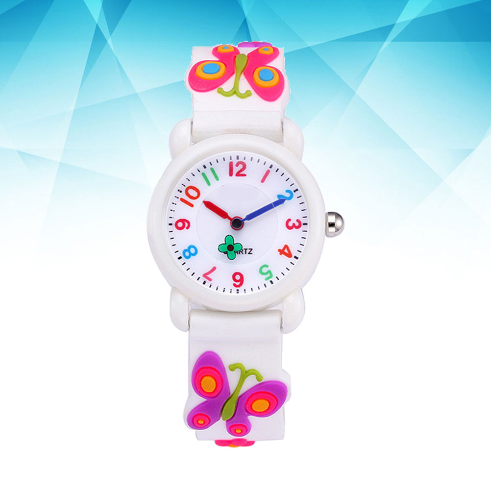 นาฬิกาควอทซ์ซิลิโคนสำหรับเด็กท - Luxury Watch White บทวิจารณ์และราคา