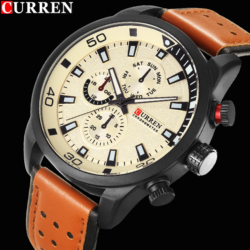 2017 CURREN นาฬิกาแบรนด์หรูผู้ - Luxury Watch Holder For Men บทวิจารณ์และราคา