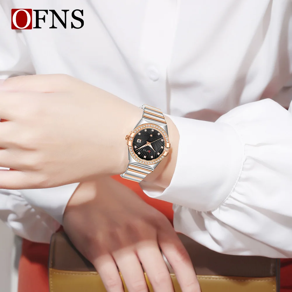 นาฬิกาควอตซ์ผู้หญิง OFNS รุ่นใ - Luxury Watch Shop บทวิจารณ์และราคา