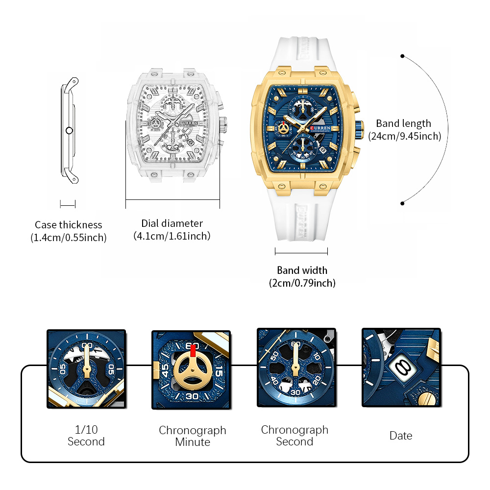 CURREN นาฬิกาวินเทจสุดหรูสำหรั - Luxury Watch News บทวิจารณ์และราคา