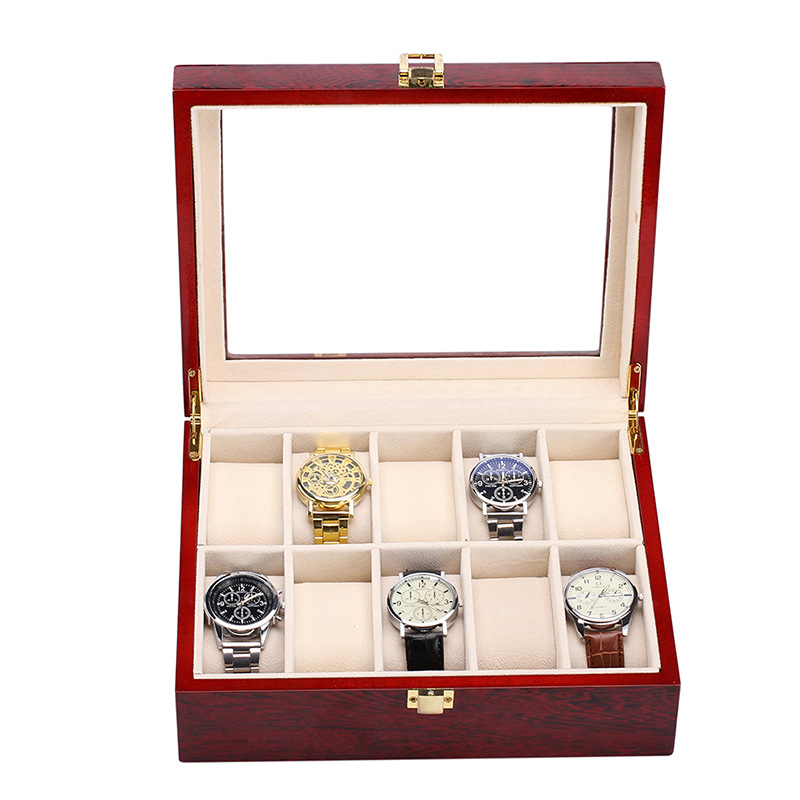 กล่องใส่นาฬิกาไม้หรู 10 ช่อง ก - Luxury Watch Grade บทวิจารณ์และราคา