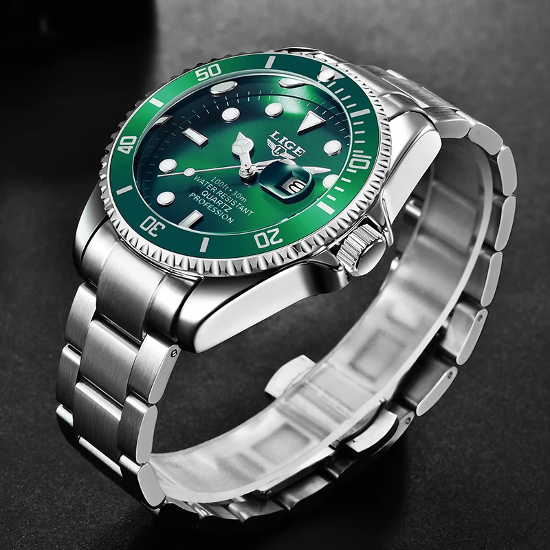 LIGE Luxury แฟชั่น Diver นาฬิก - Luxury Watch Magazine บทวิจารณ์และราคา