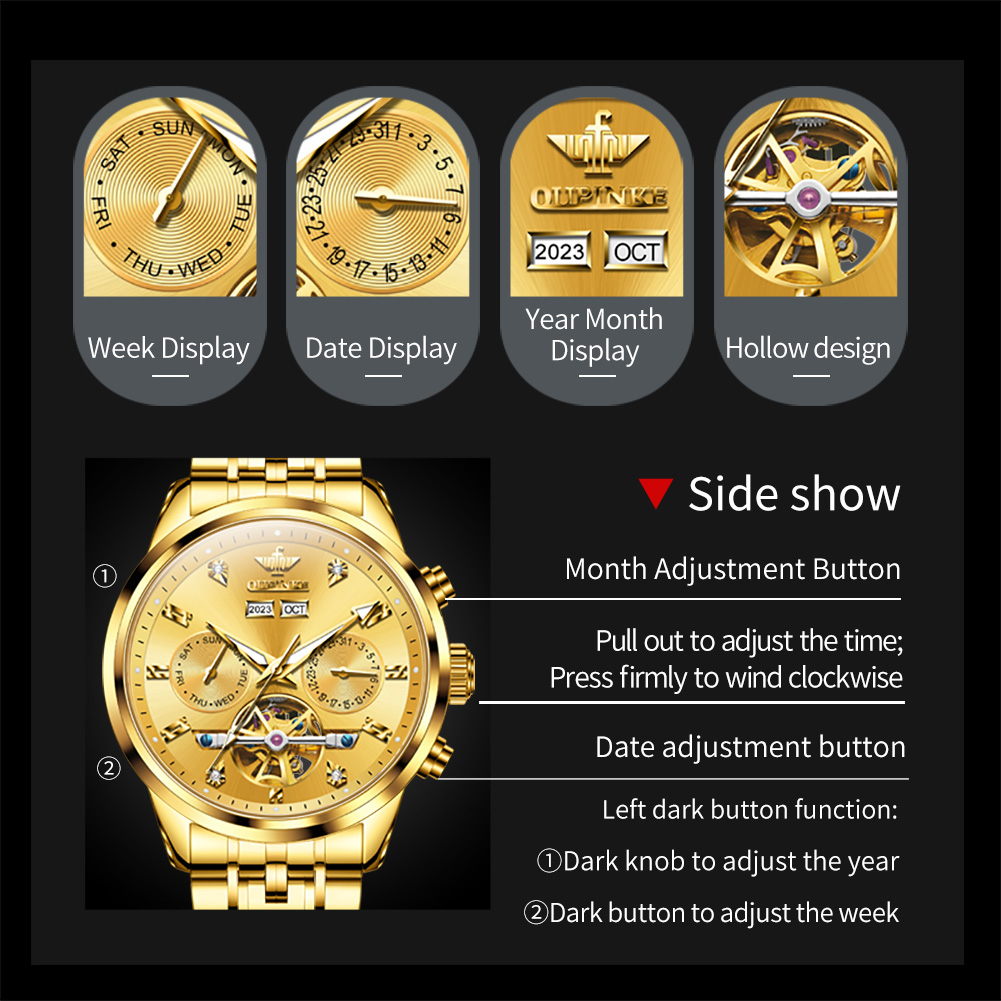 นาฬิกา OUPINKE 3248 รุ่น Tourb - Luxury Watch All Brands บทวิจารณ์และราคา
