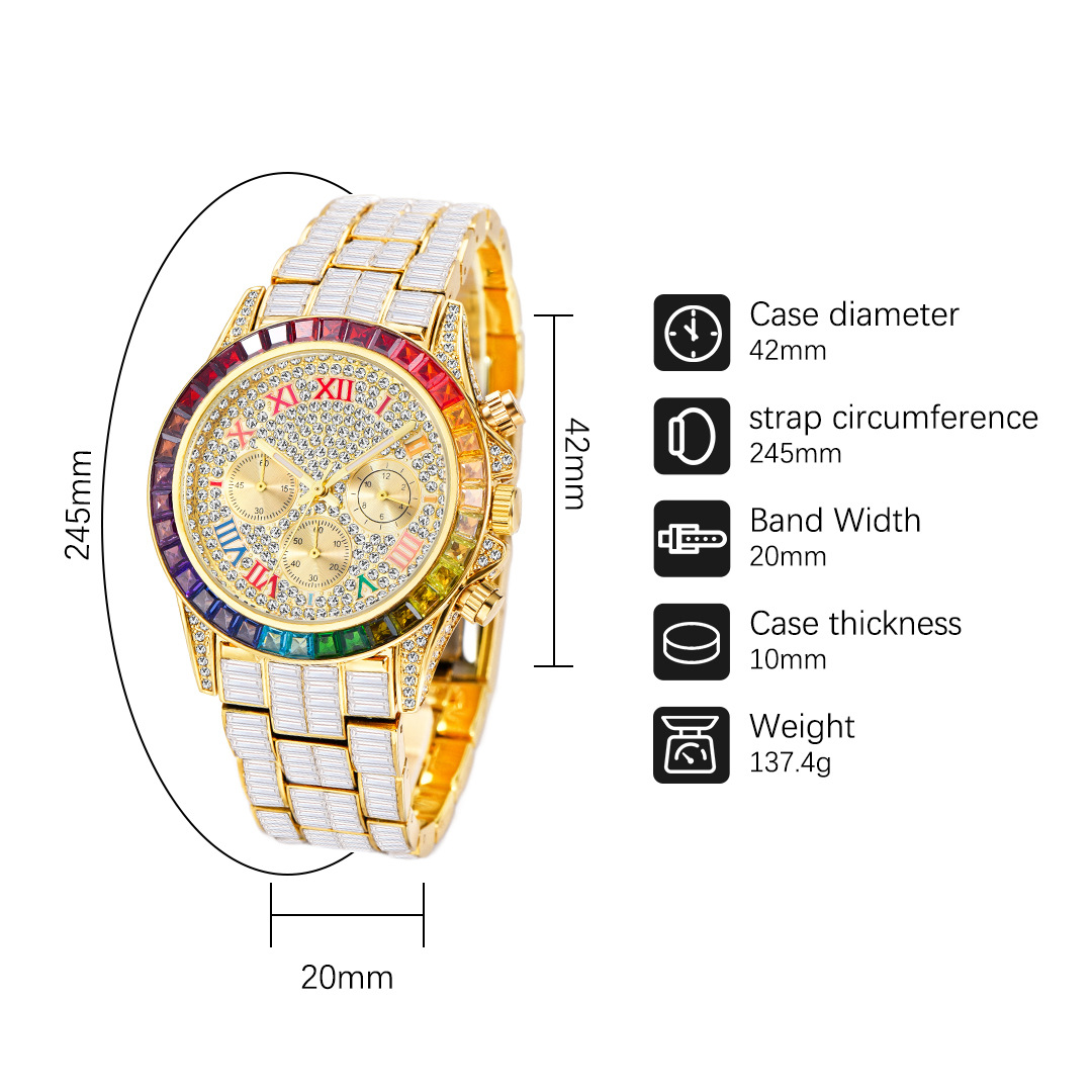 MISSFOX Luxury Iced นาฬิกาผู้ช - Luxury Watch Magazine บทวิจารณ์และราคา