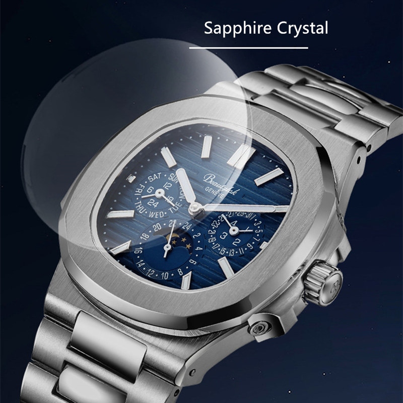 สวิตเซอร์แลนด์ รินิฟานาฬิกาอัต - Moonphase Complication Watch บทวิจารณ์และราคา