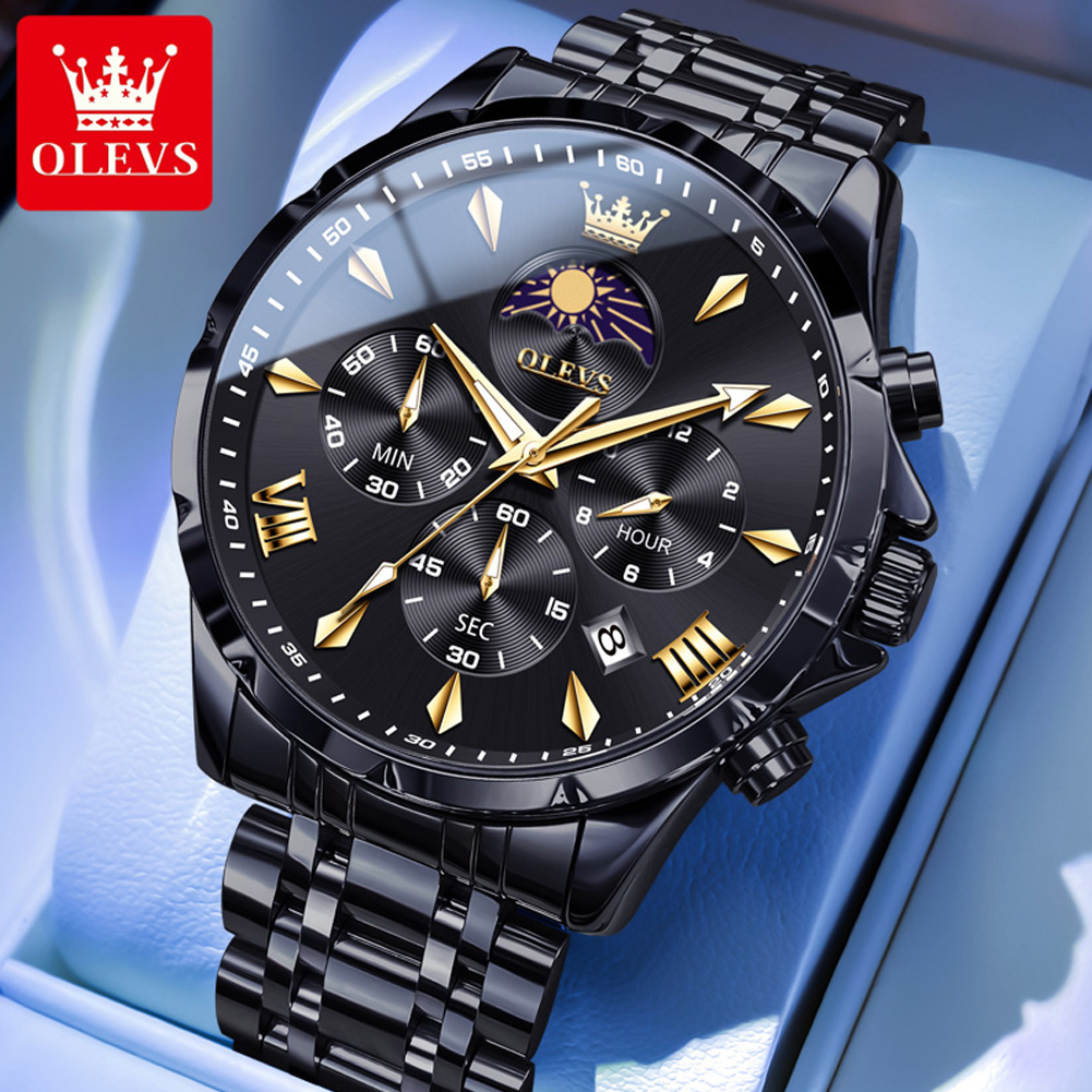 OLEVS 3653 ยี่ห้อ Moon Phase ป - Luxury Watch Magazine บทวิจารณ์และราคา
