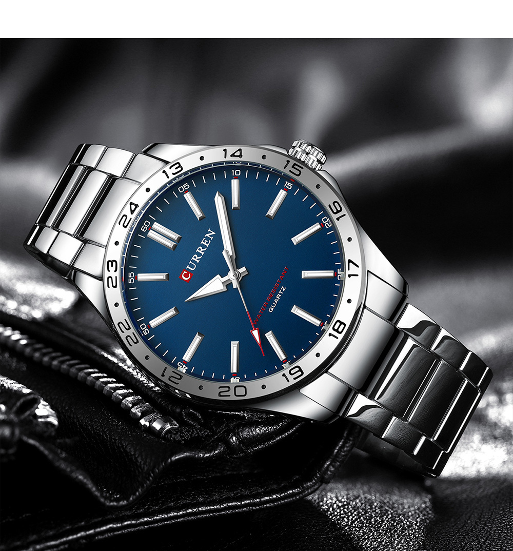 CURREN 8452 สีเงินสีขาวของขวัญ - Luxury Watch White บทวิจารณ์และราคา