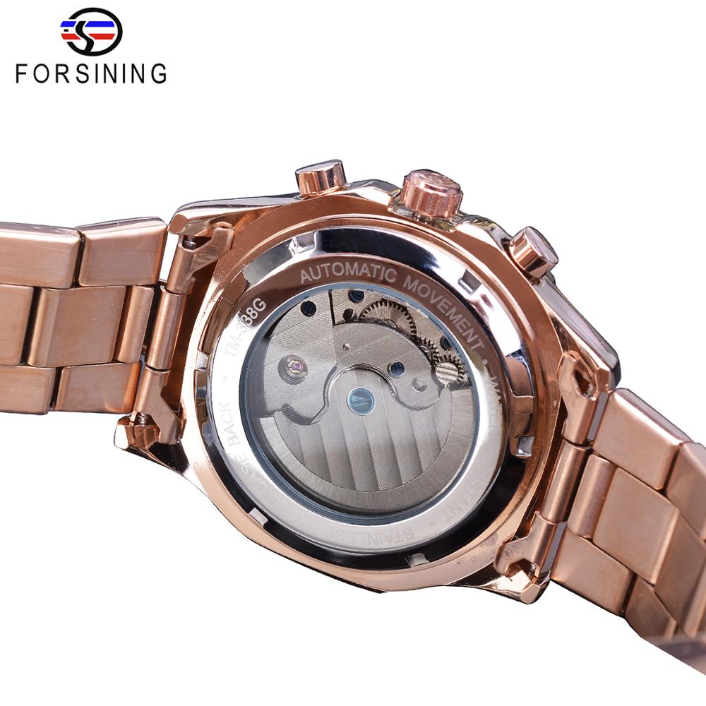 Forsining แบรนด์ Mens Mechanic - Moonphase Complication Watch บทวิจารณ์และราคา