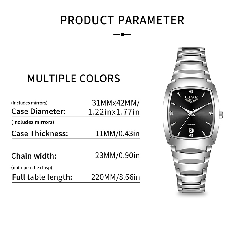 LIGE นาฬิกาผู้หญิงธุรกิจหรูหรา - Luxury Watch บทวิจารณ์และราคา