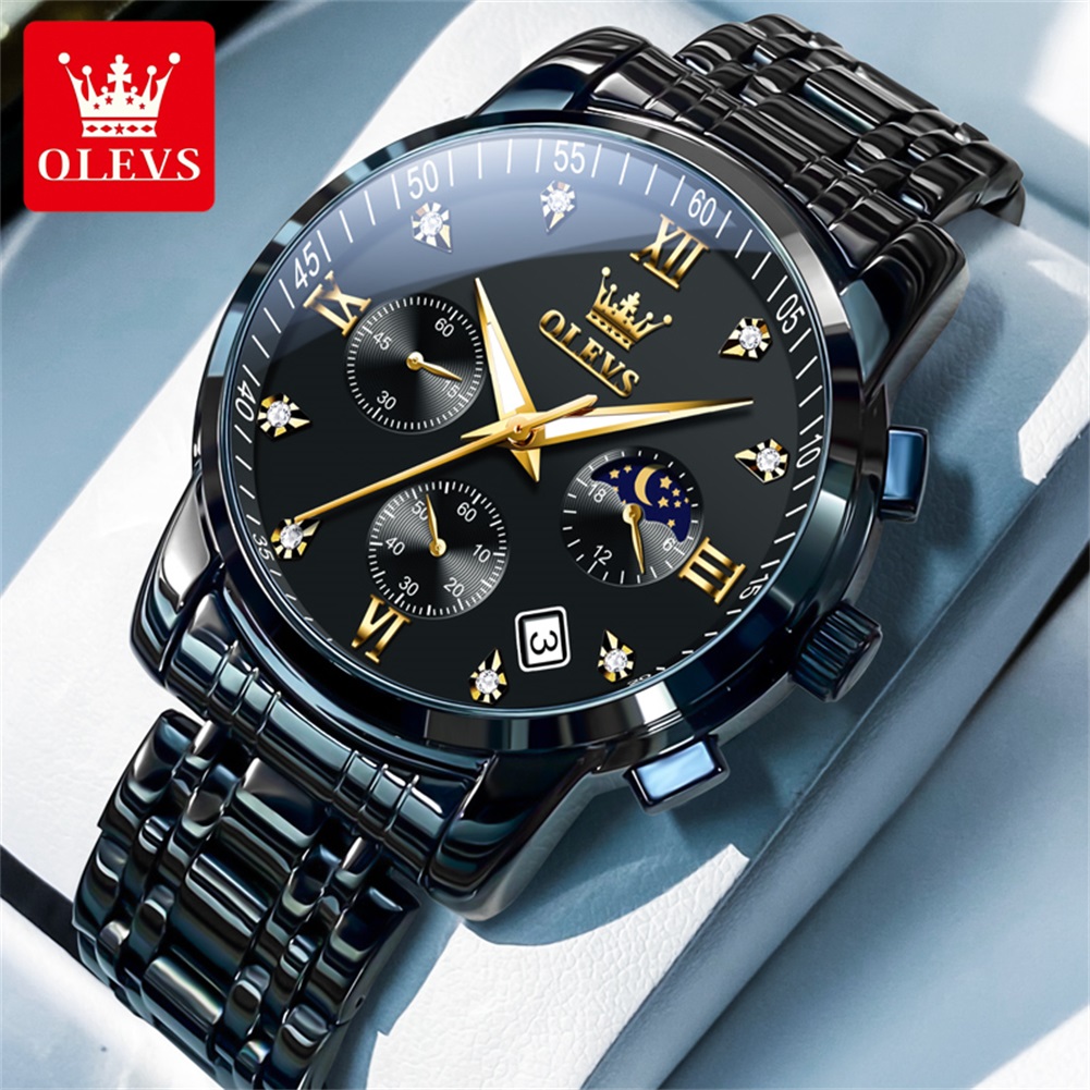 OLEVS นาฬิกาผู้ชายยอดนิยมสแตนเ - Luxury Watch News บทวิจารณ์และราคา