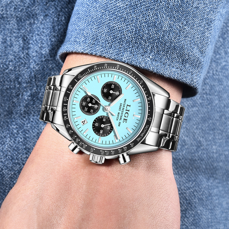LIGE แบรนด์ชั้นนำหรูหรานาฬิกาผ - Luxury Watch Holder For Men บทวิจารณ์และราคา