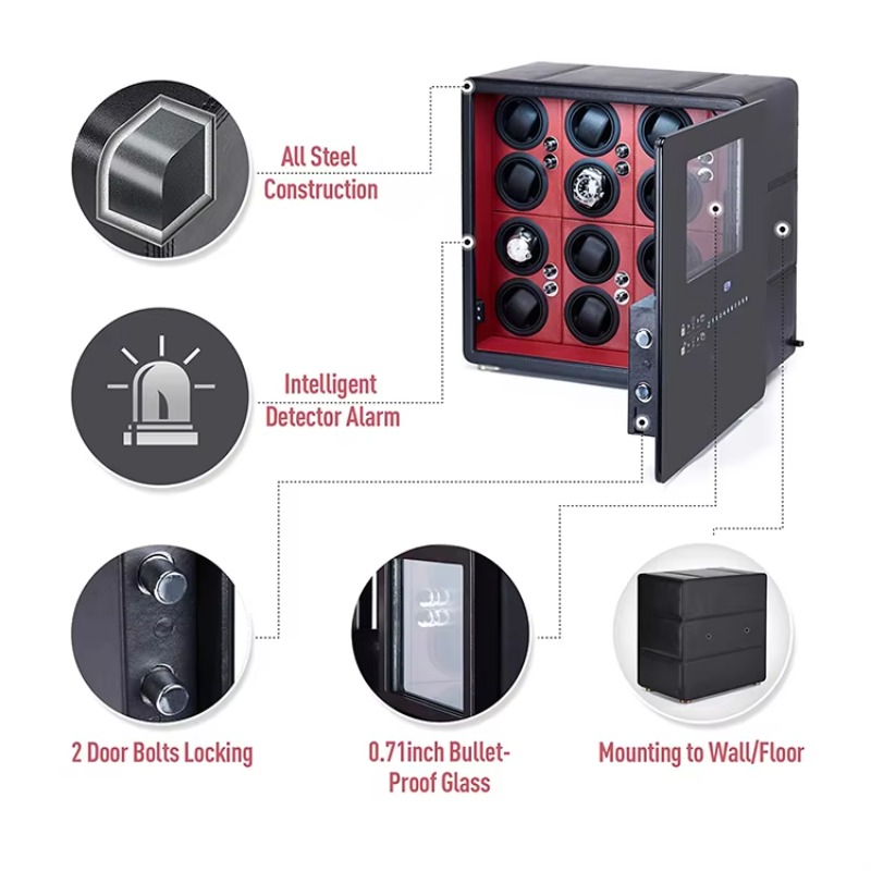 กล่องเก็บนาฬิกาอัตโนมัติ 12 รุ - Luxury Watch Storage บทวิจารณ์และราคา