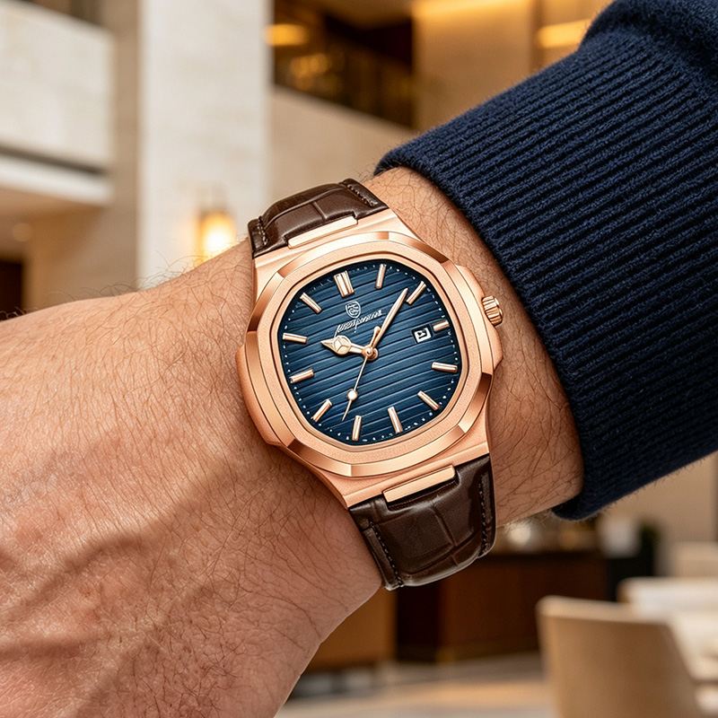 PAAZOMU นาฬิกาข้อมือผู้ชายทรงส - Luxury Watch Nice บทวิจารณ์และราคา