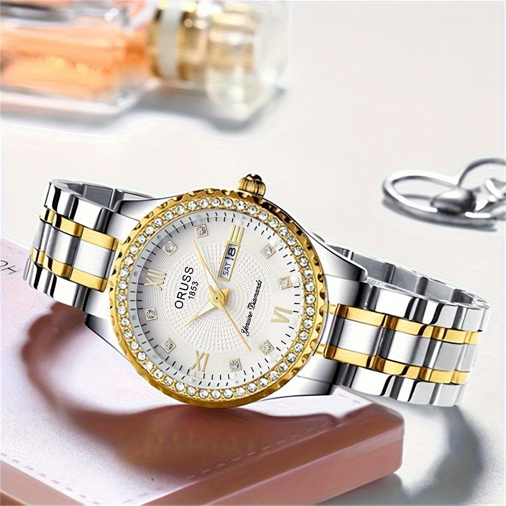 ห้องนาฬิกาผู้หญิงสีทองพร้อมปฏิ - Luxury Watch Grade บทวิจารณ์และราคา
