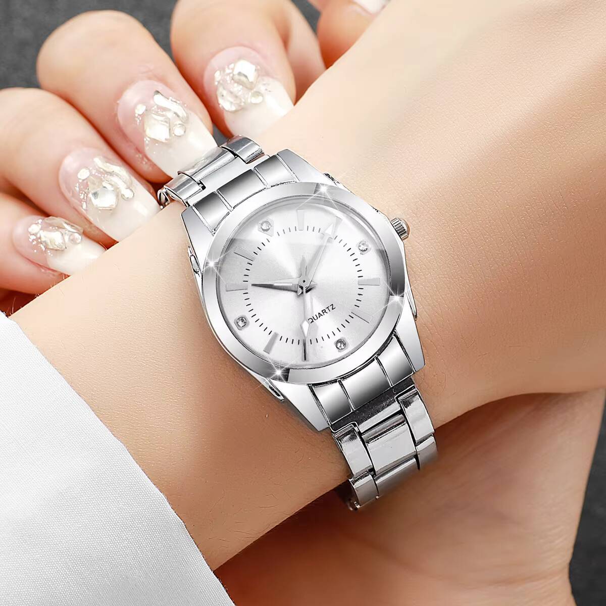 Luxury Rhinestone ผู้หญิงนาฬิก - Luxury Watch Storage บทวิจารณ์และราคา