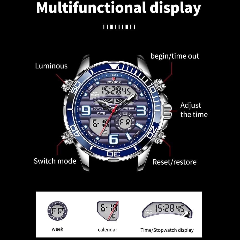 2024นาฬิกาดิจิตอลสำหรับผู้ชายแ - Luxury Watch All Brands บทวิจารณ์และราคา