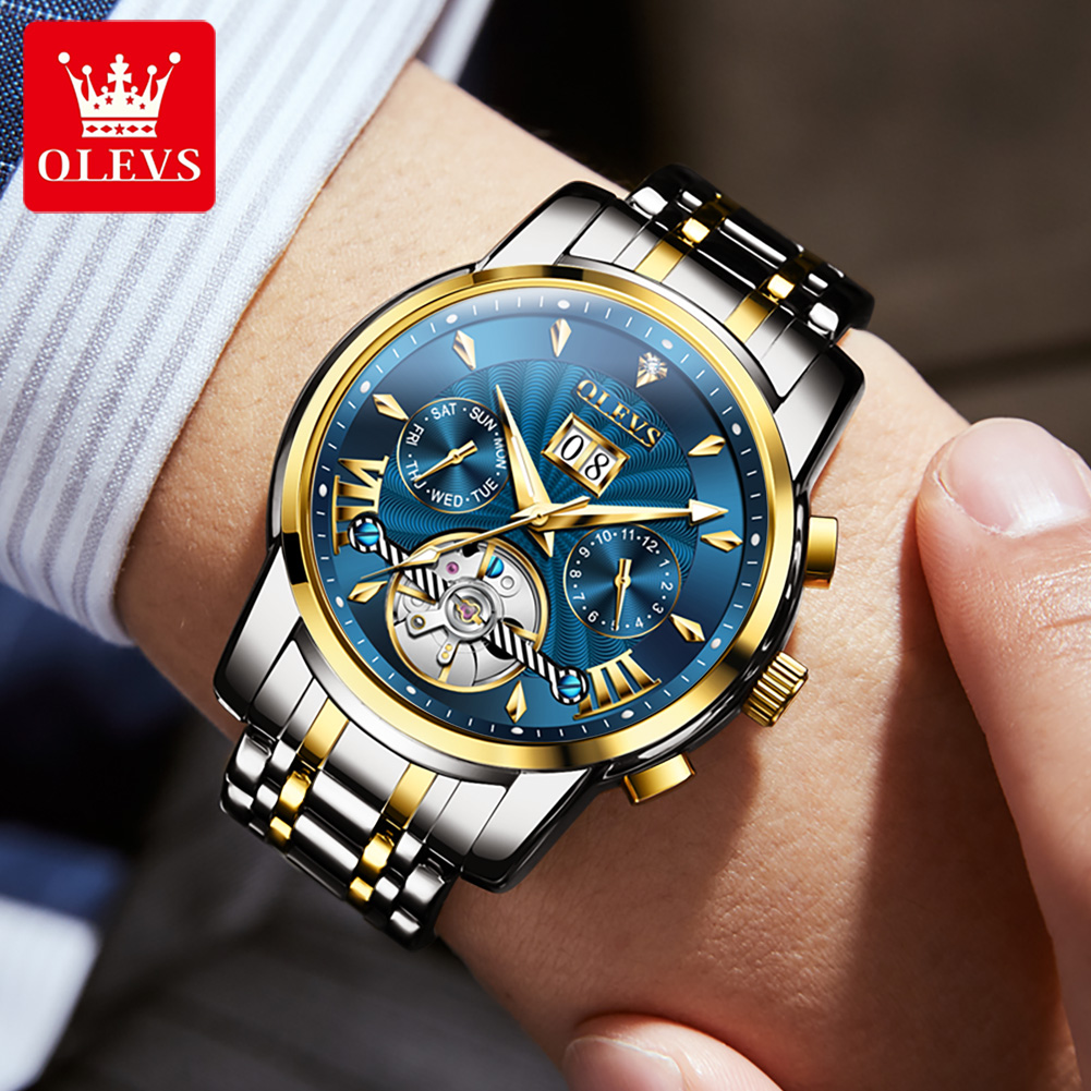 นาฬิกา OLEVS สำหรับผู้ชาย หรูห - Luxury Watch Business บทวิจารณ์และราคา