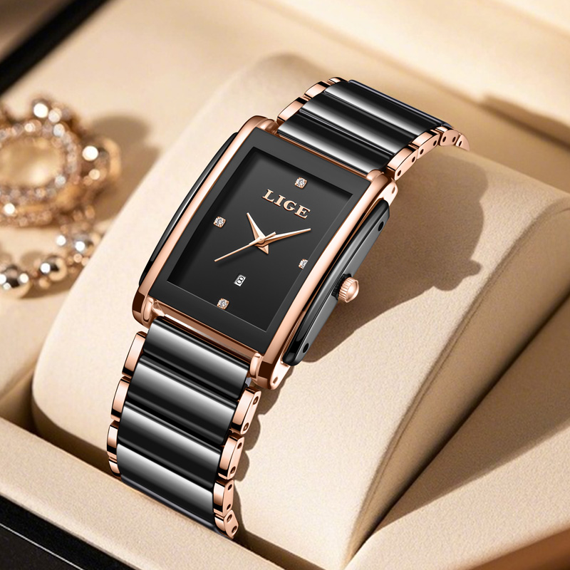 LIGE แฟชั่นนาฬิกาผู้หญิงหรูหรา - Luxury Watch Storage บทวิจารณ์และราคา