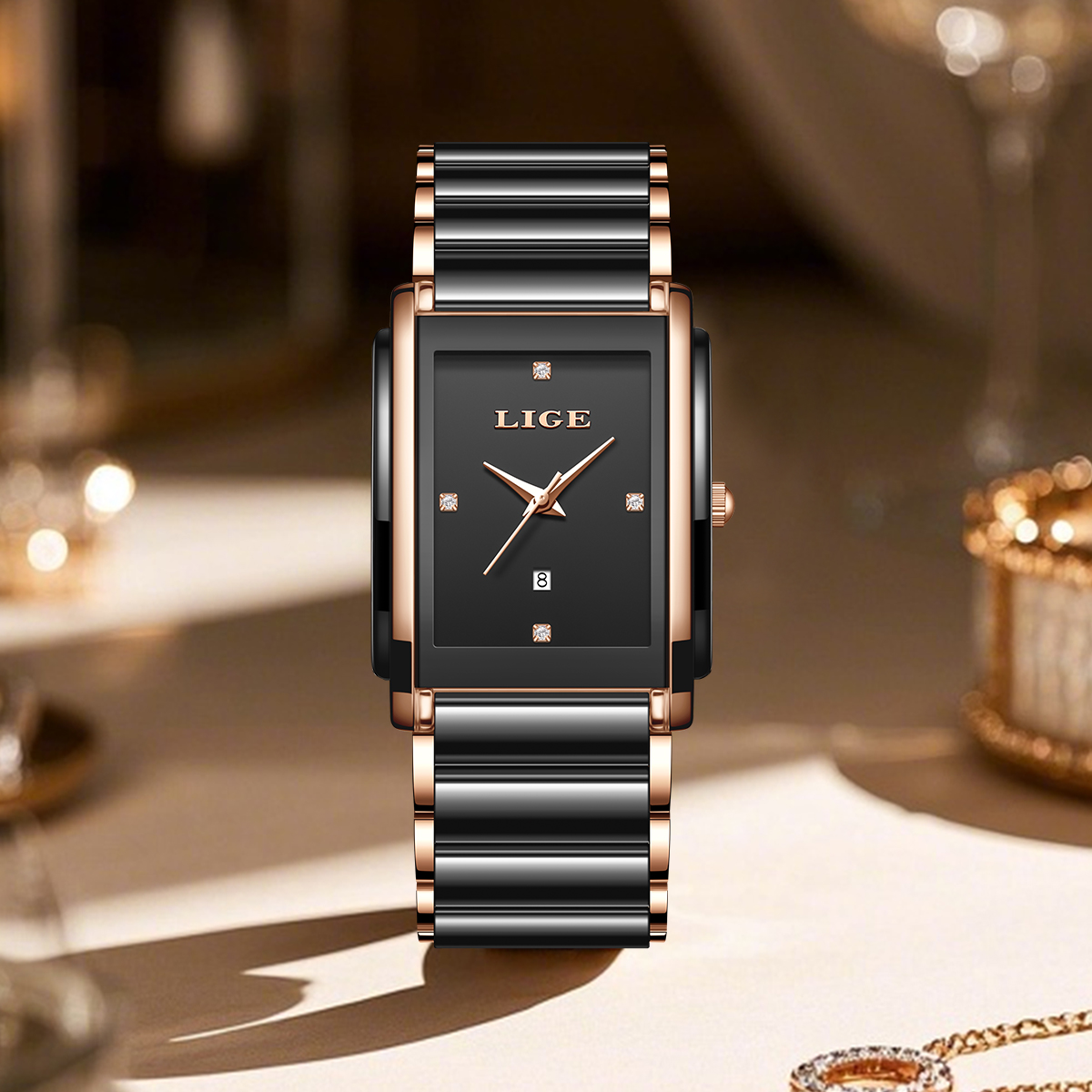 LIGE แฟชั่นนาฬิกาผู้หญิงหรูหรา - Luxury Watch Storage บทวิจารณ์และราคา
