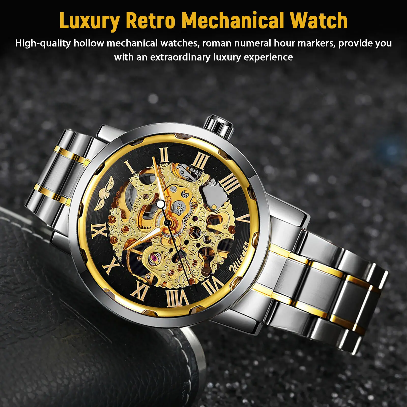 ผู้ชายสแตนเลสสตีลโรมัน Dial Lu - Luxury Watch Nice บทวิจารณ์และราคา