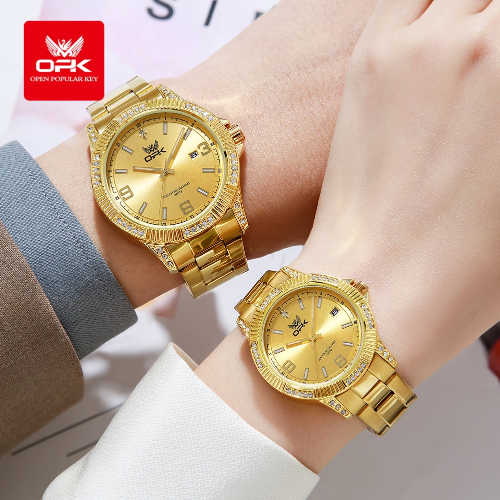 OPK 8184 หรูหราทั้งหมดทองผู้หญ - Luxury Watch All Brands บทวิจารณ์และราคา