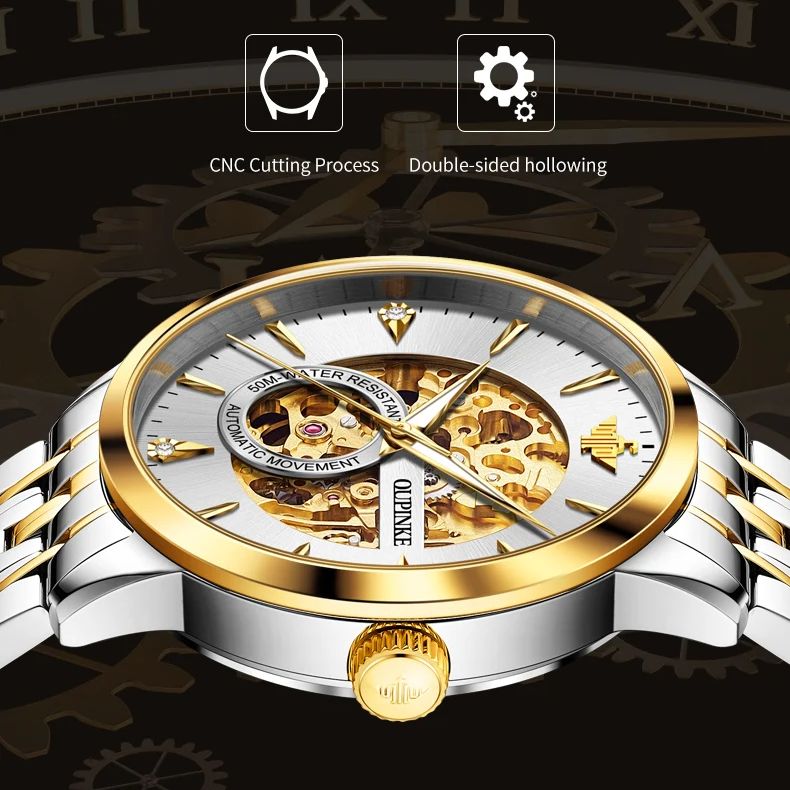 นาฬิกา OUPINKE หรูหรา โครงสร้า - Luxury Watch All Brands บทวิจารณ์และราคา